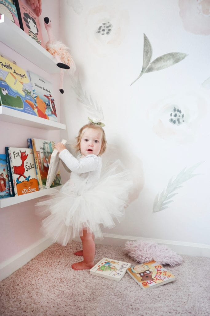 Vinyl Wall Paper, Shop B Darling, Girls Nursery, Toddler Room, Floral Wall Paper 