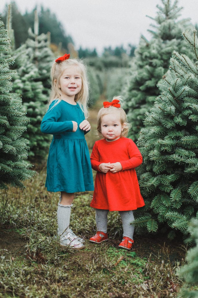 Christmas Tree farm Photo shoot, christmas card, be merry banner, toddler girl style, family photo shoot, christmas minis, Canon photography, dslr 