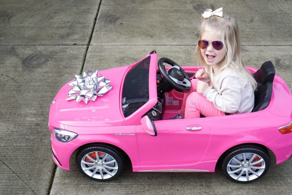 Gift Ideas, Pink Electric Car, Remote Control Car, Cars for Toddlers, Toys, Toy Ideas for kids, toy mercedes benz, ride on car