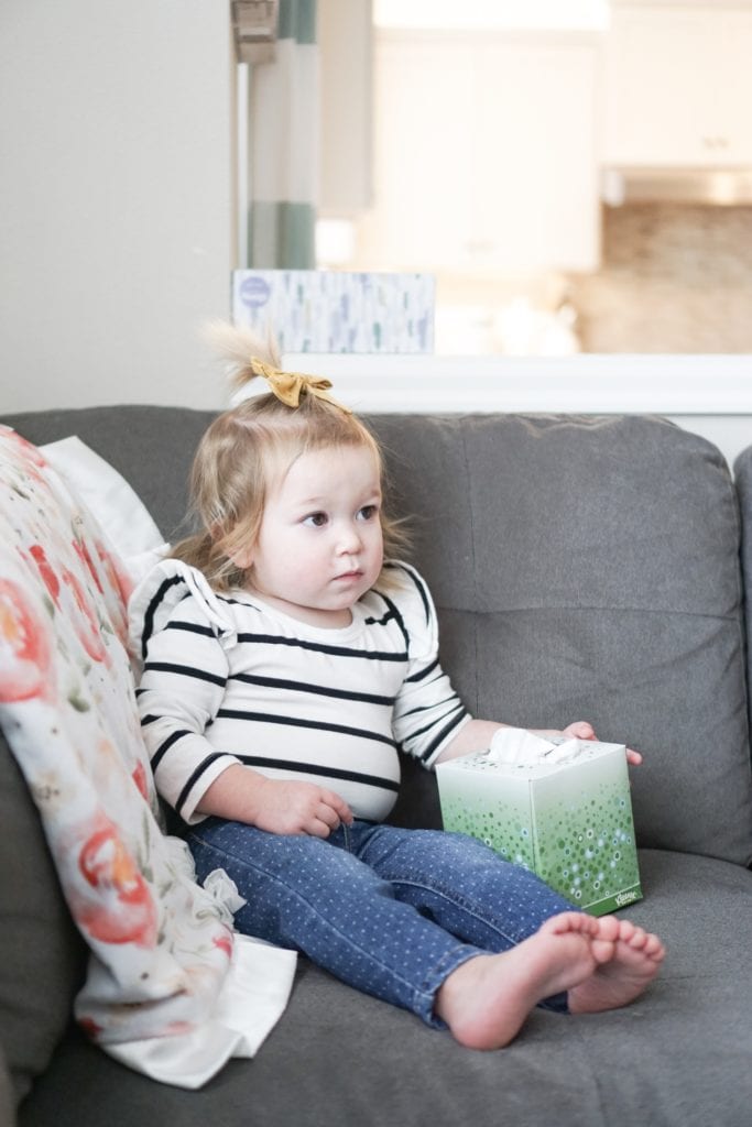 Cold and Flu Season, Kleenex, Walmart two day shipping, Walmart, cold essentials, stock up, toddler sickness