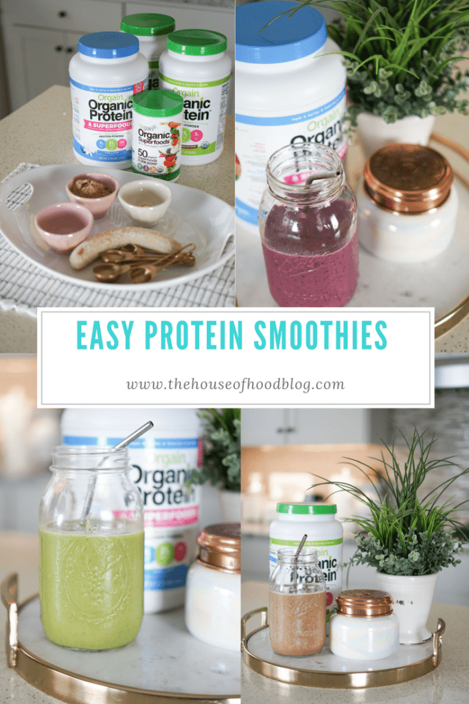 Easy and healthy protein smoothies. 