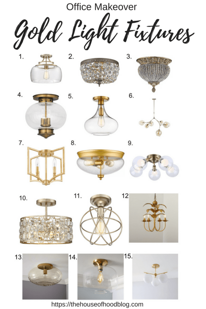Gold light fixtures 