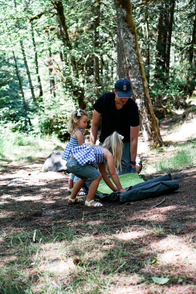 Tent camping with toddlers 