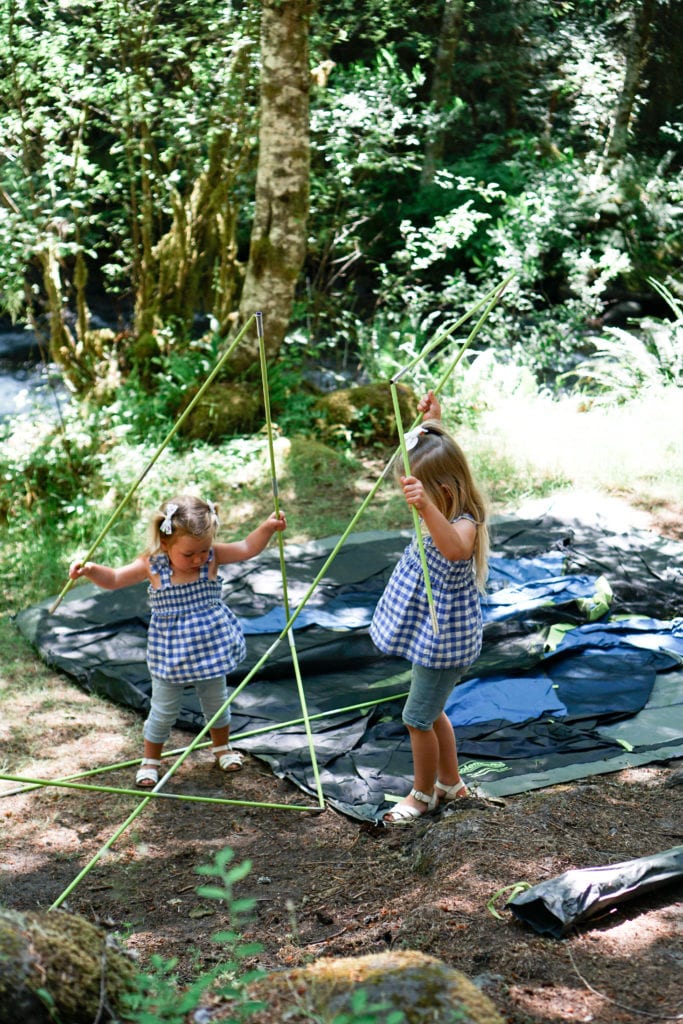 Tent camping with toddlers 