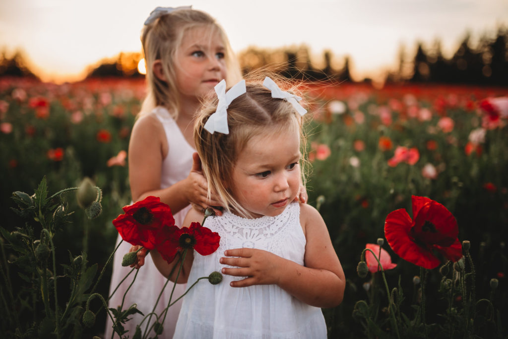 We recently stumbled upon breathtaking poppy fields less than an hour south of Portland Oregon. Check out our sunset photos in the Oregon poppy fields!