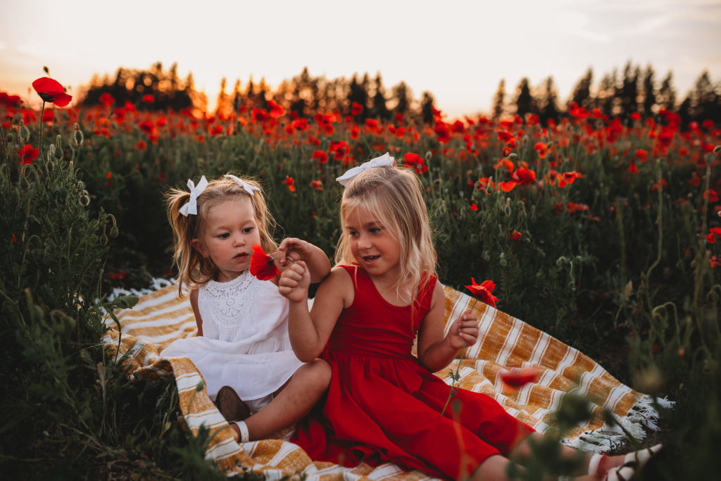 We recently stumbled upon breathtaking poppy fields less than an hour south of Portland Oregon. Check out our sunset photos in the Oregon poppy fields!