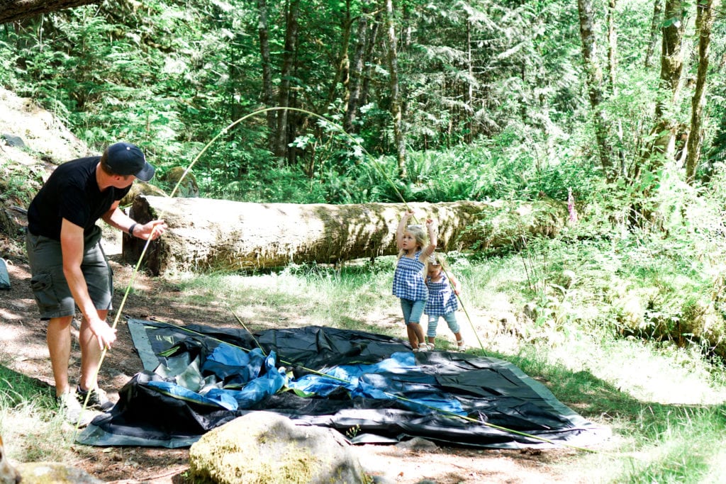 Tent camping with toddlers 