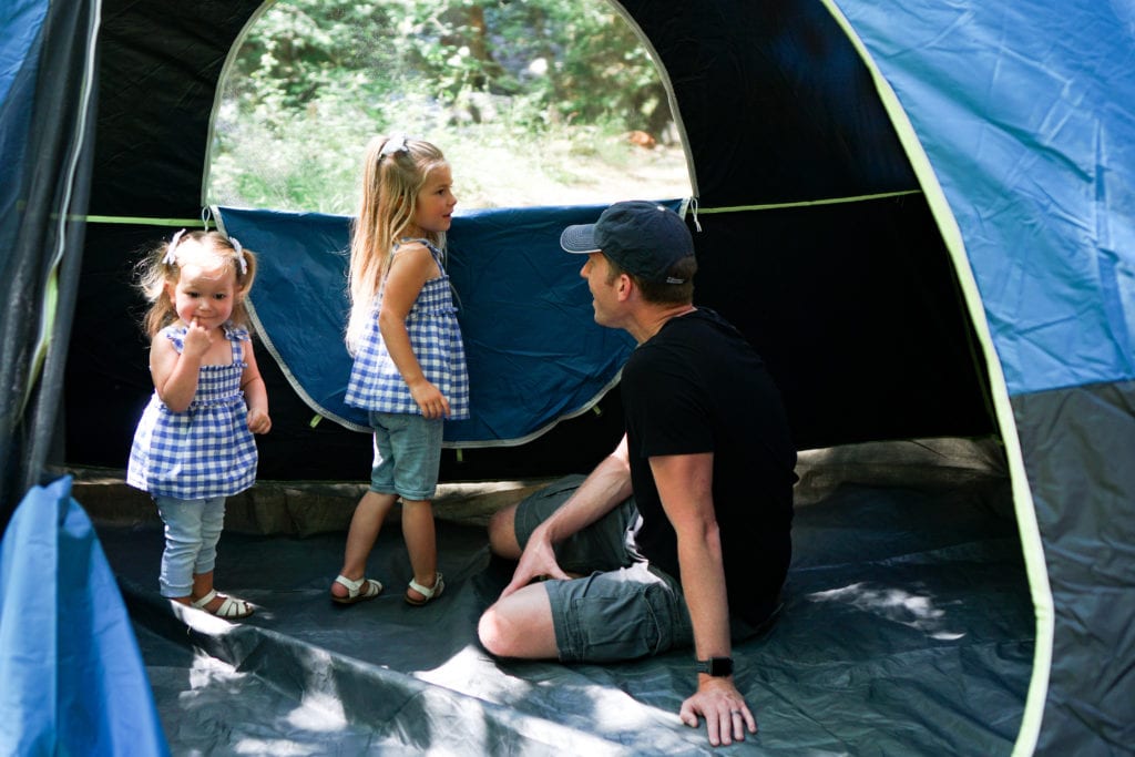Tent camping with toddlers 