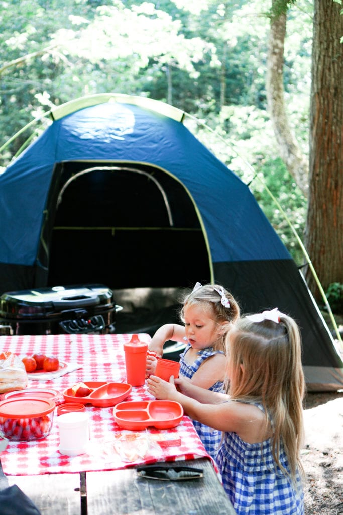 Tent camping with toddlers 