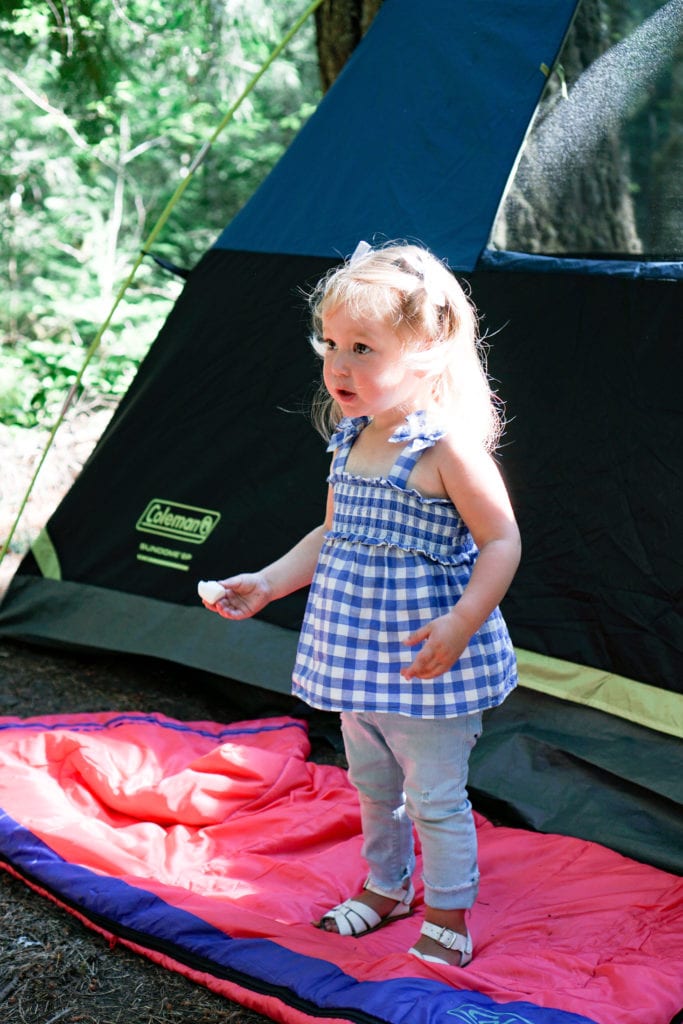 Tent camping with toddlers 