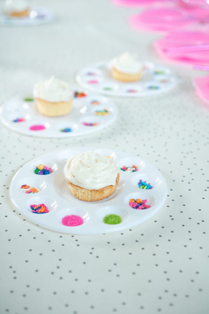 fairy themed birthday party, diy cupcake decorating, children's birthday party, party ideas for kids 