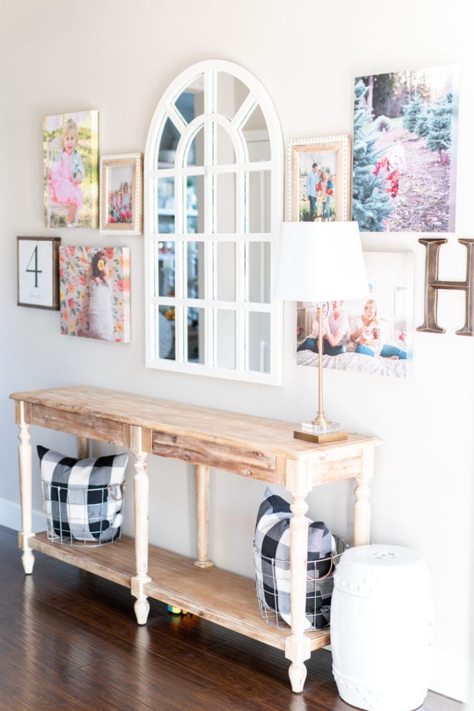 how to update Your Foyer with Simple White Picture Frames