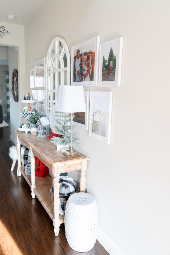 how to update Your Foyer with Simple White Picture Frames