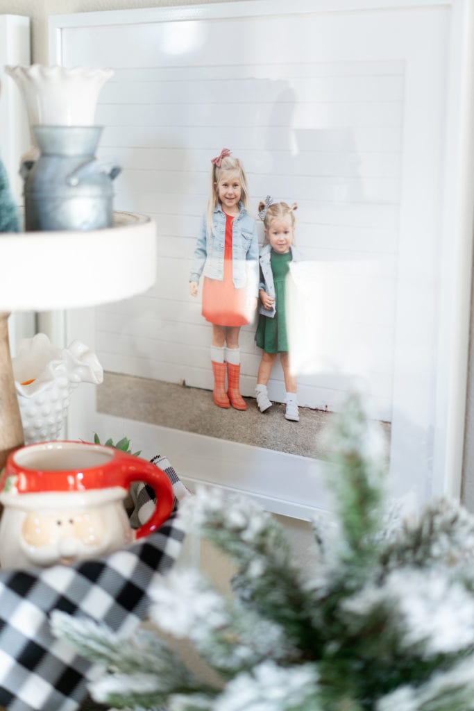 how to update Your Foyer with Simple White Picture Frames