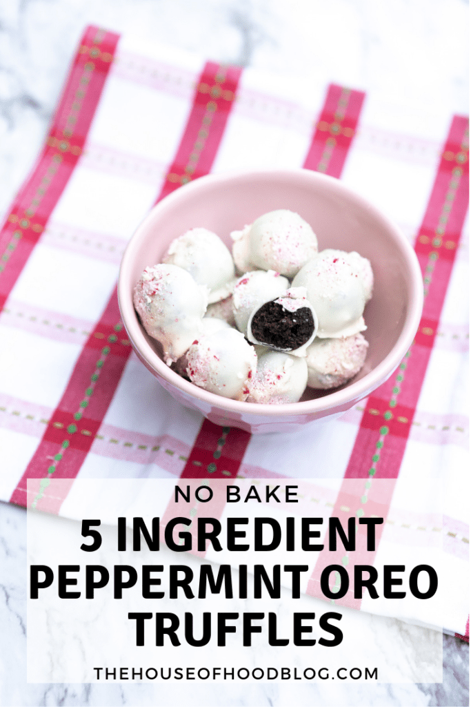 Super Easy No Bake 5 Ingredient Peppermint Oreo Truffles