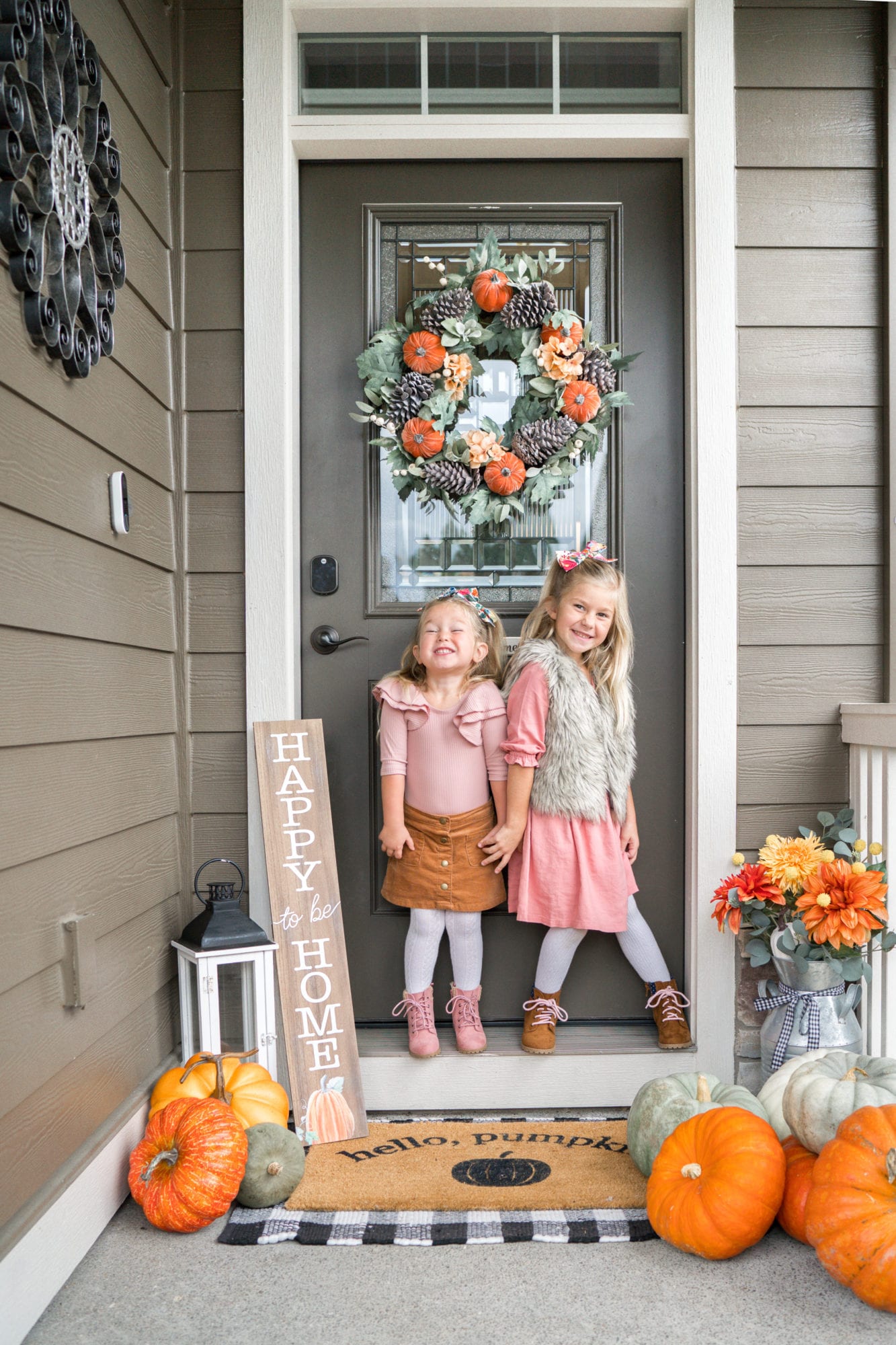 Front Porch Door Mat Layering Ideas for Fall