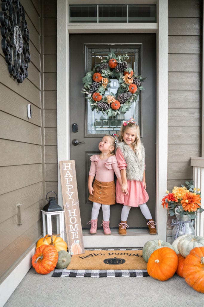 Front Porch Door Mat Layering Ideas for Fall