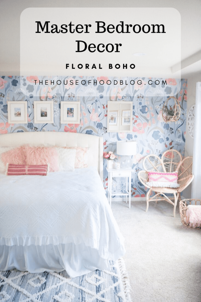 Master Bedroom Floral Wallpaper