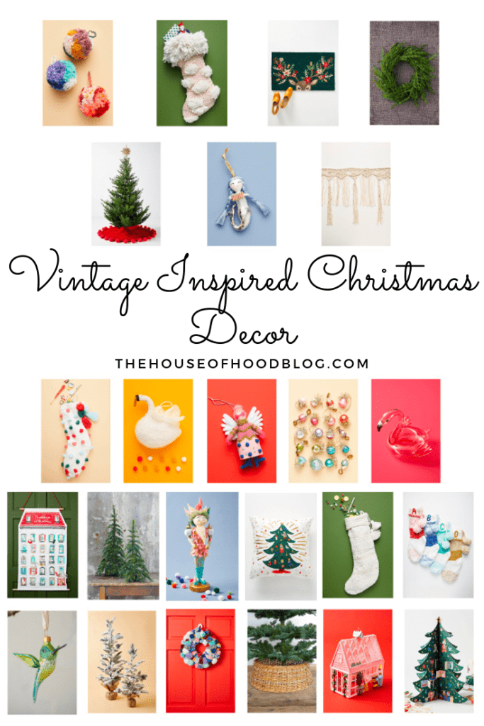 Vintage inspired Christmas Decor