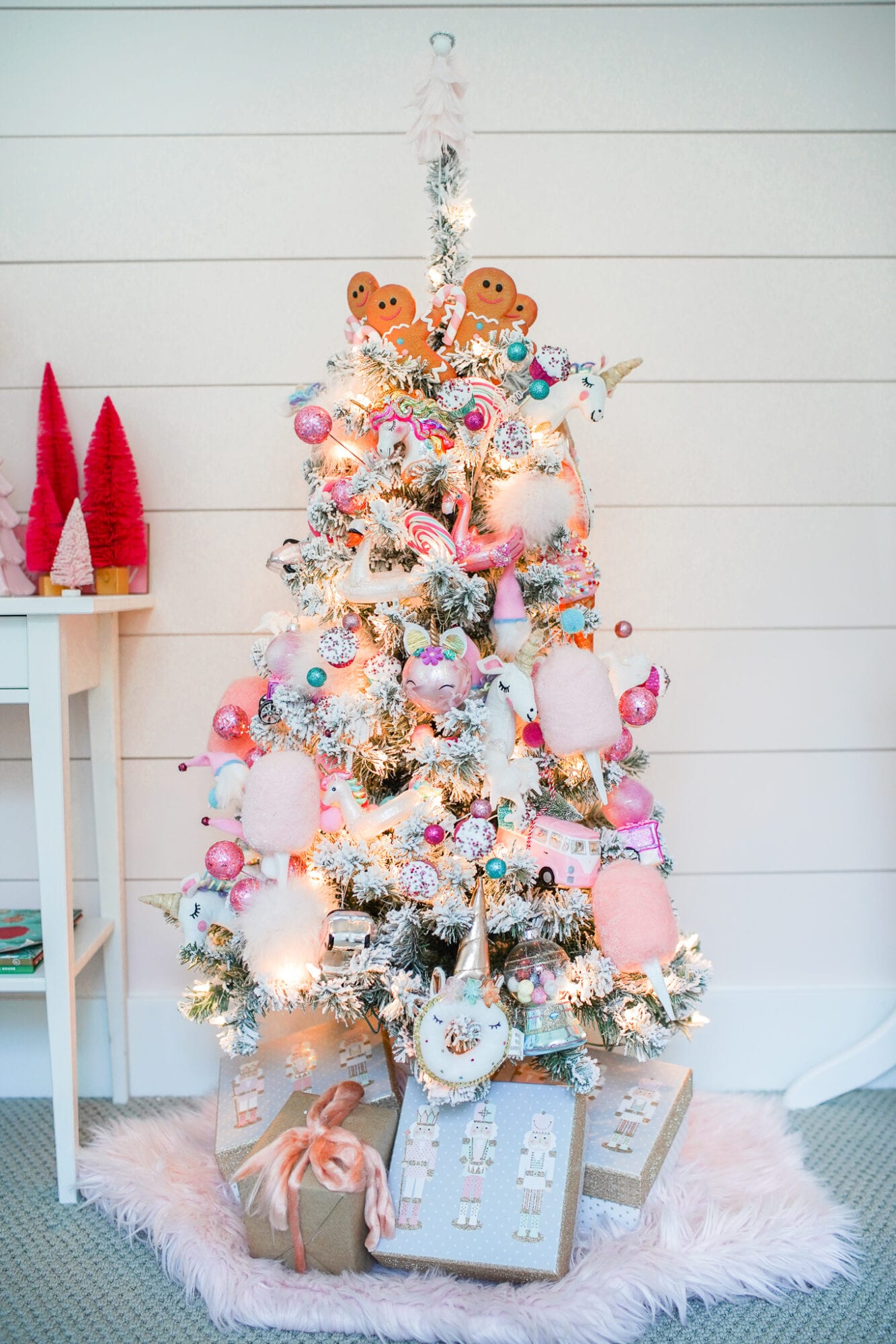 Little Girls Christmas Tree 2023 Pink Christmas Tree Decorations You