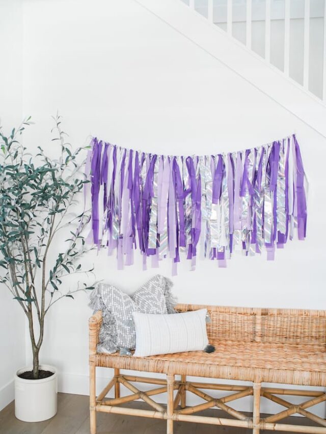 How to Make an Easy Fringe Backdrop for Parties The House of Hood Blog