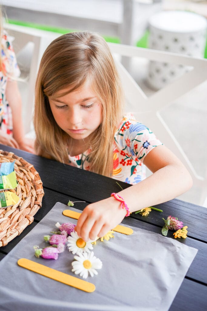 Easy Kids Flower Press DIY