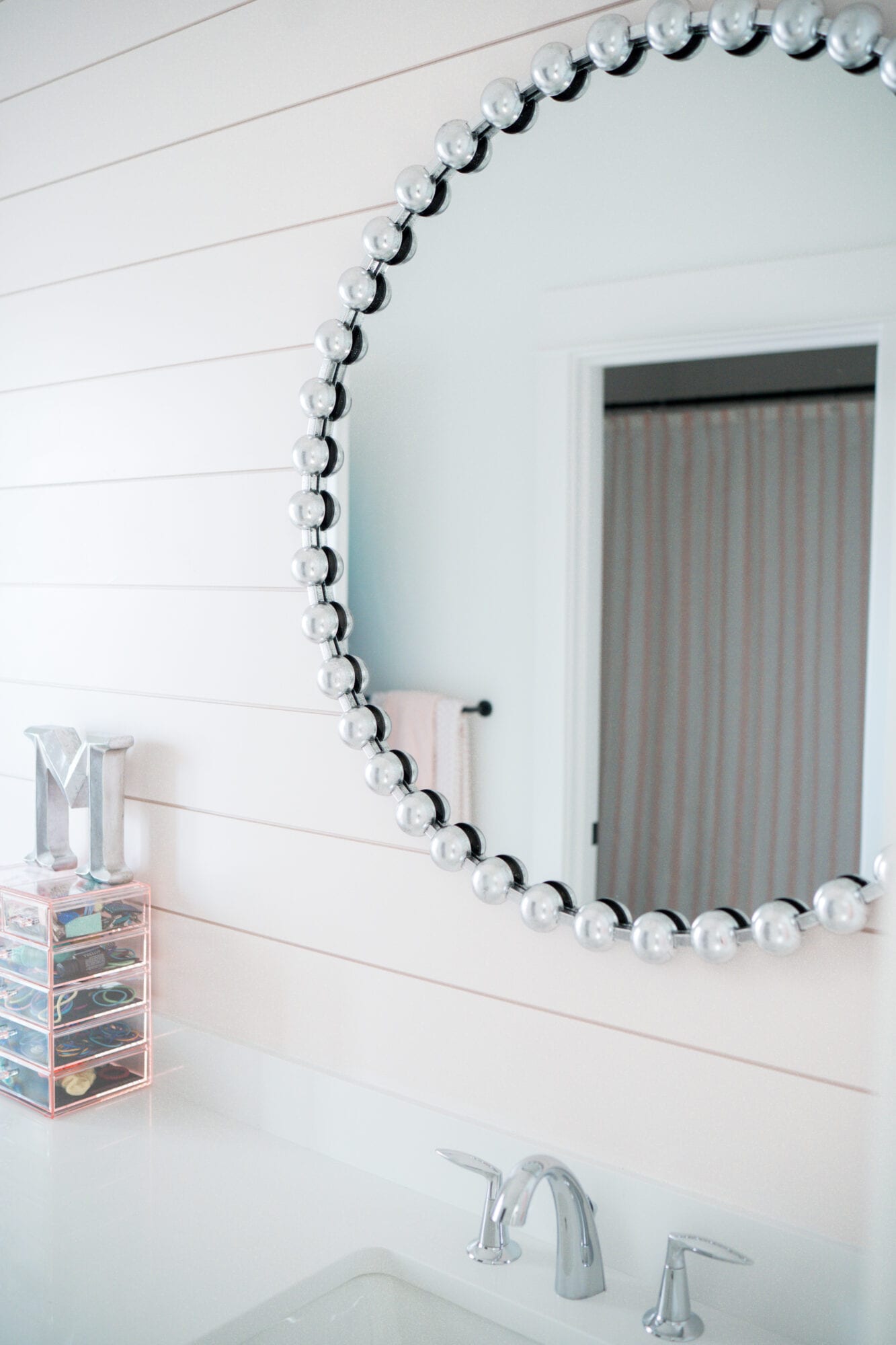 Pink Shiplap - Bathroom Accent Wall