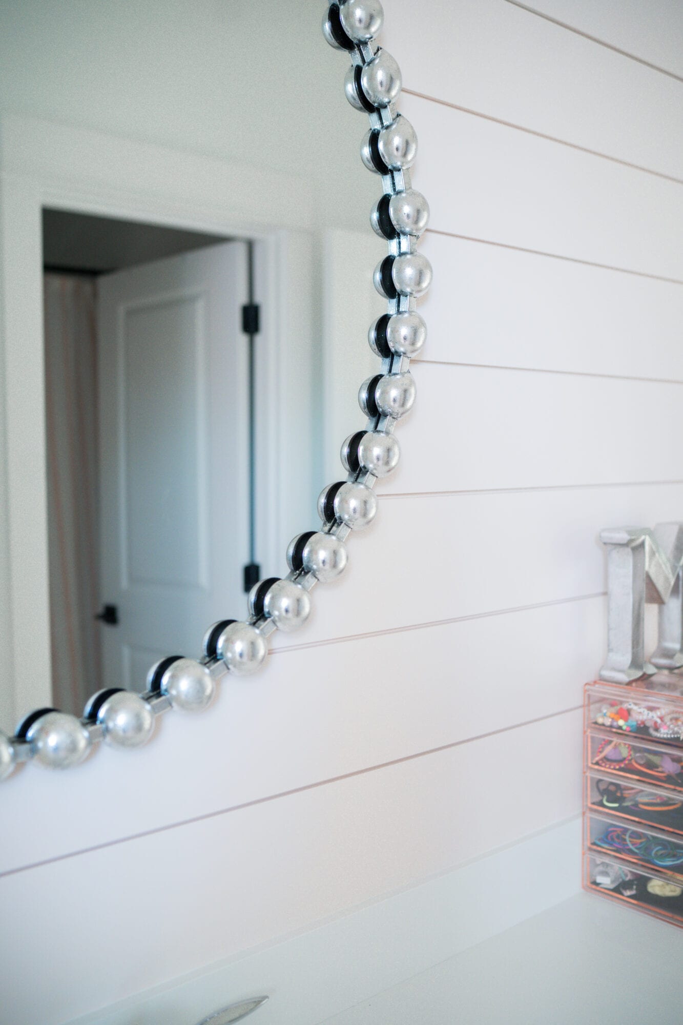 Pink Shiplap - Bathroom Accent Wall