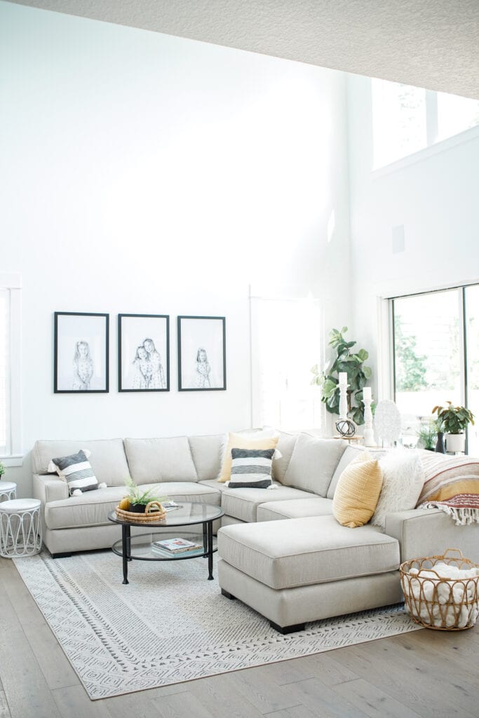 Our Two Story Living Room - Neutral Living Room Decor Ideas