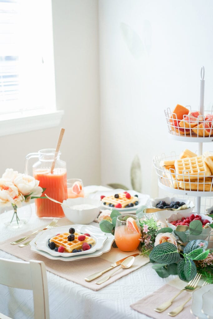 Brunch Party Ideas - Waffle and Pancake Bar! 