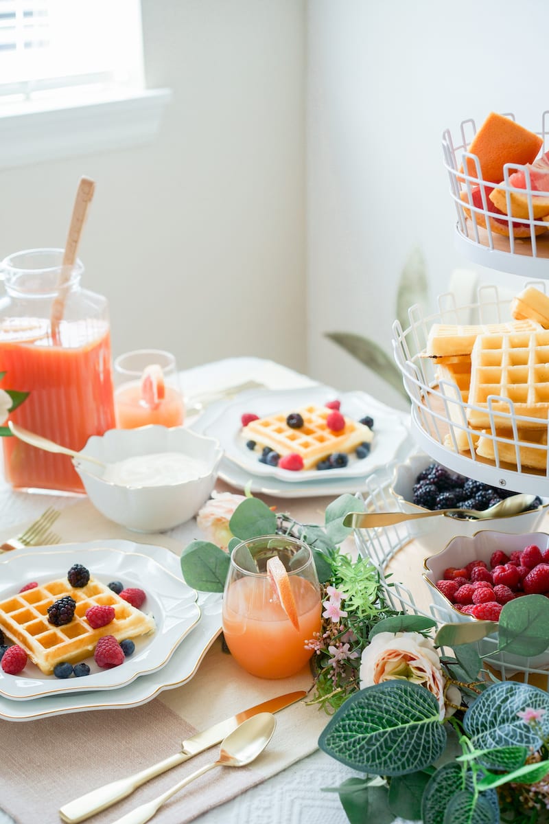 Brunch Party Ideas - Waffle and Pancake Bar! -