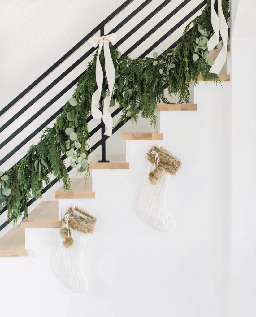 Christmas Staircase Decor