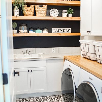 laundry room at The House of Hood Blog