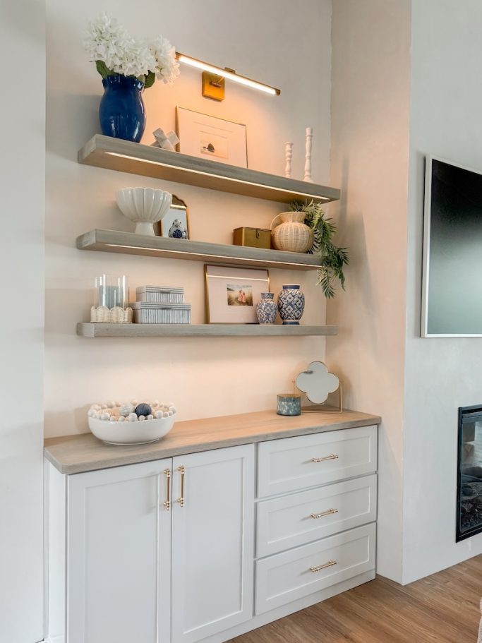 Built In Shelf Styling Ideas - How to Style Your Open Shelving