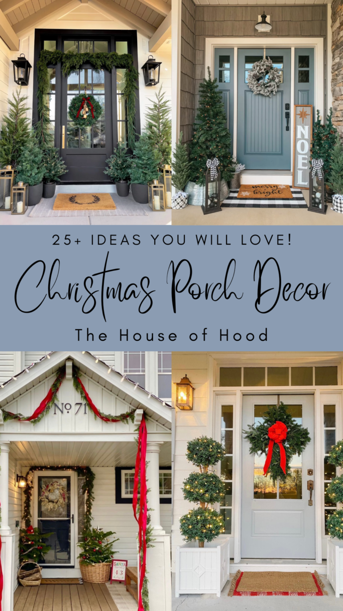 Over 25 Front Porch Christmas Decor Ideas You Will Love!