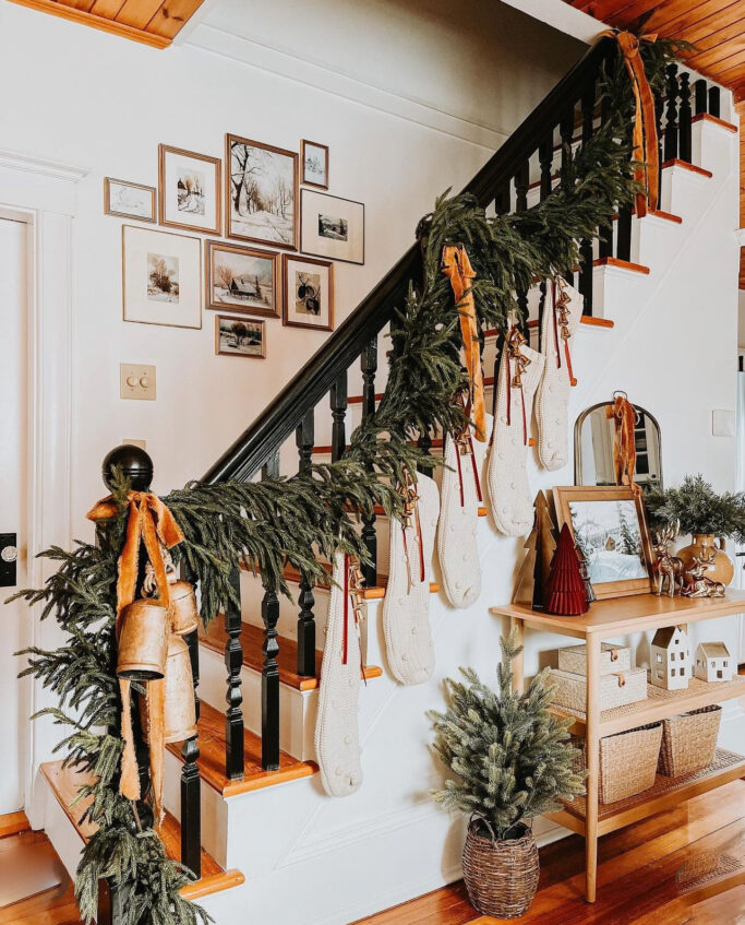 Christmas Staircase Decor