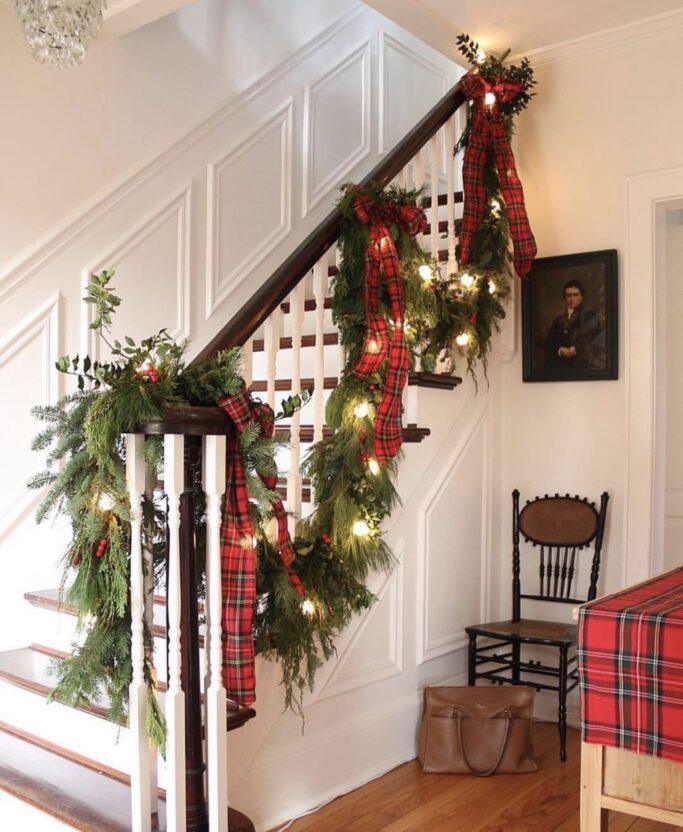 Christmas Staircase Decor