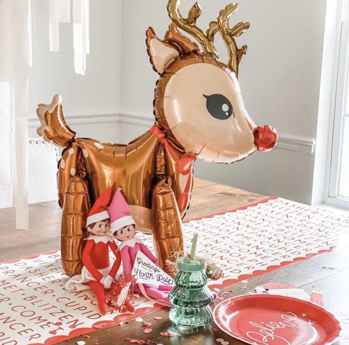 Pink Elf on the Shelf Arrival Breakfast 