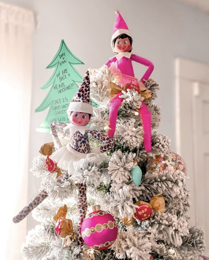 Pink Elf on the Shelf Arrival Breakfast 