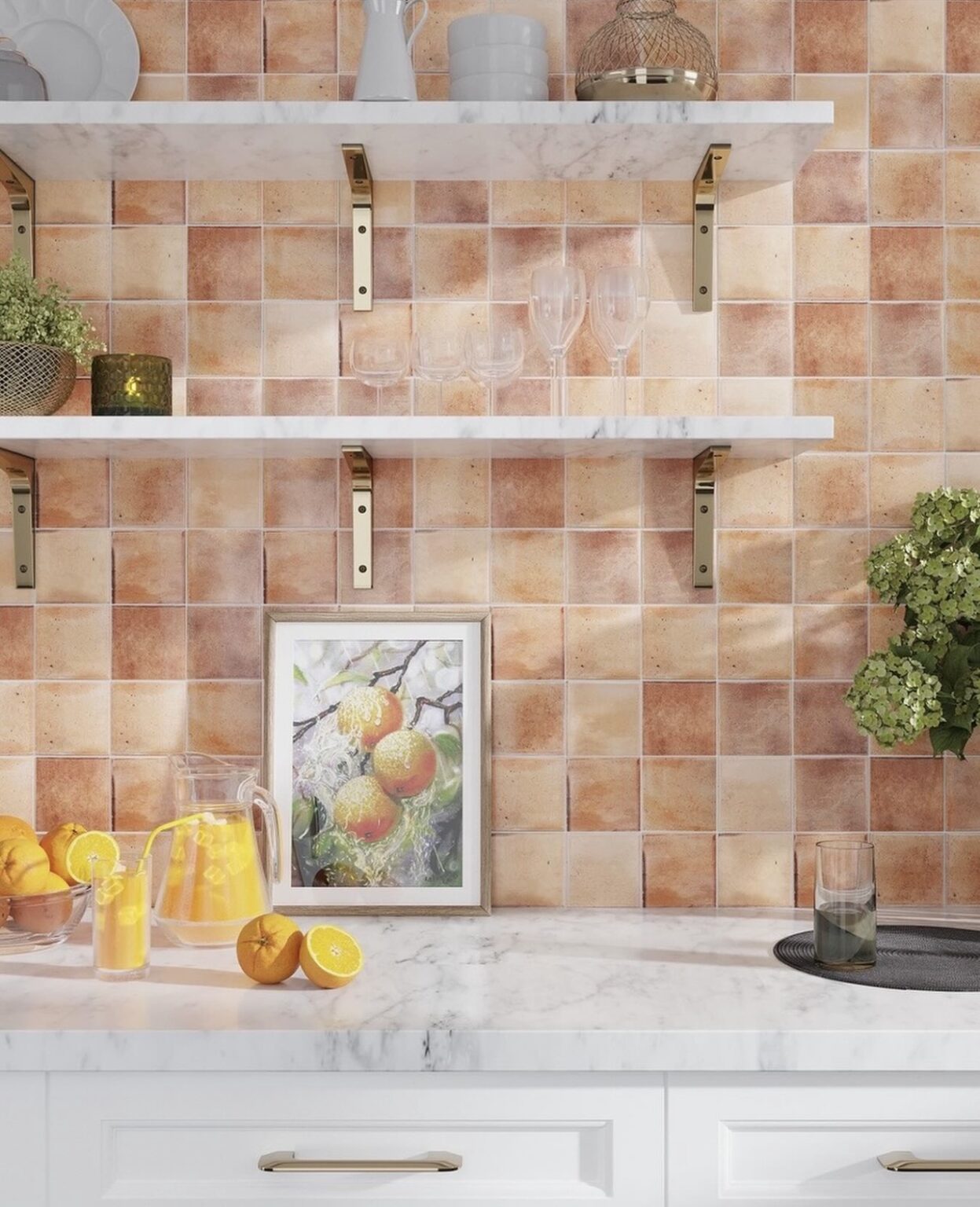 Square Kitchen Tile Backsplash 37 Ideas to Love!