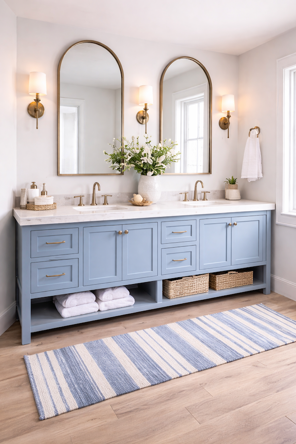 Our Coastal Blue Bathroom Design - 19 Gorgeous Design Ideas You'll Love!