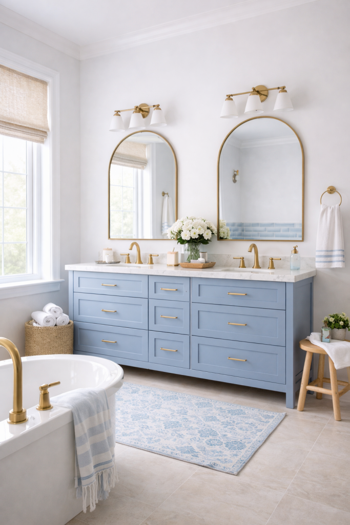 Our Coastal Blue Bathroom Design - 19 Gorgeous Design Ideas You'll Love!
