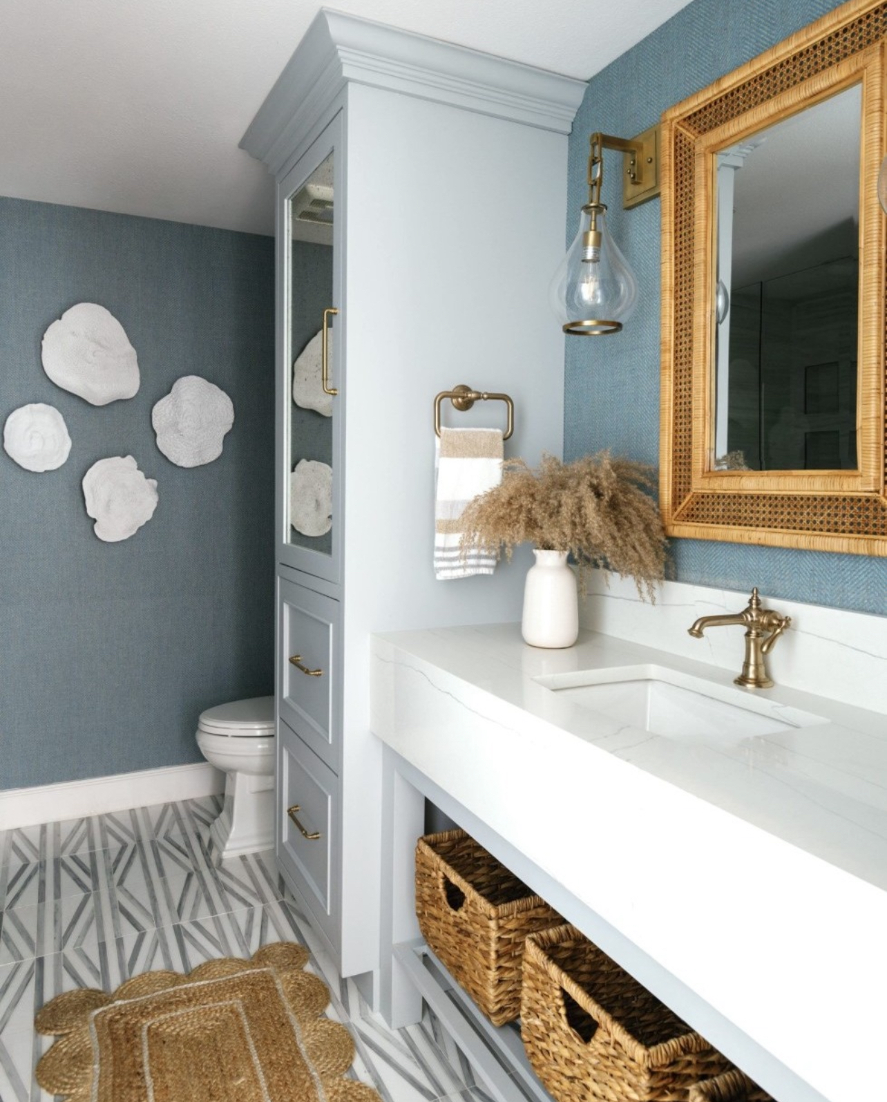 Our Coastal Blue Bathroom Design - 19 Gorgeous Ideas You'll Love!