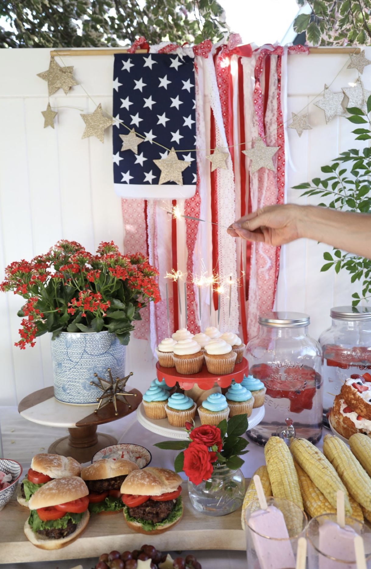 Fourth of July Home Decorations - Red, White and Blue Decor You Will ...