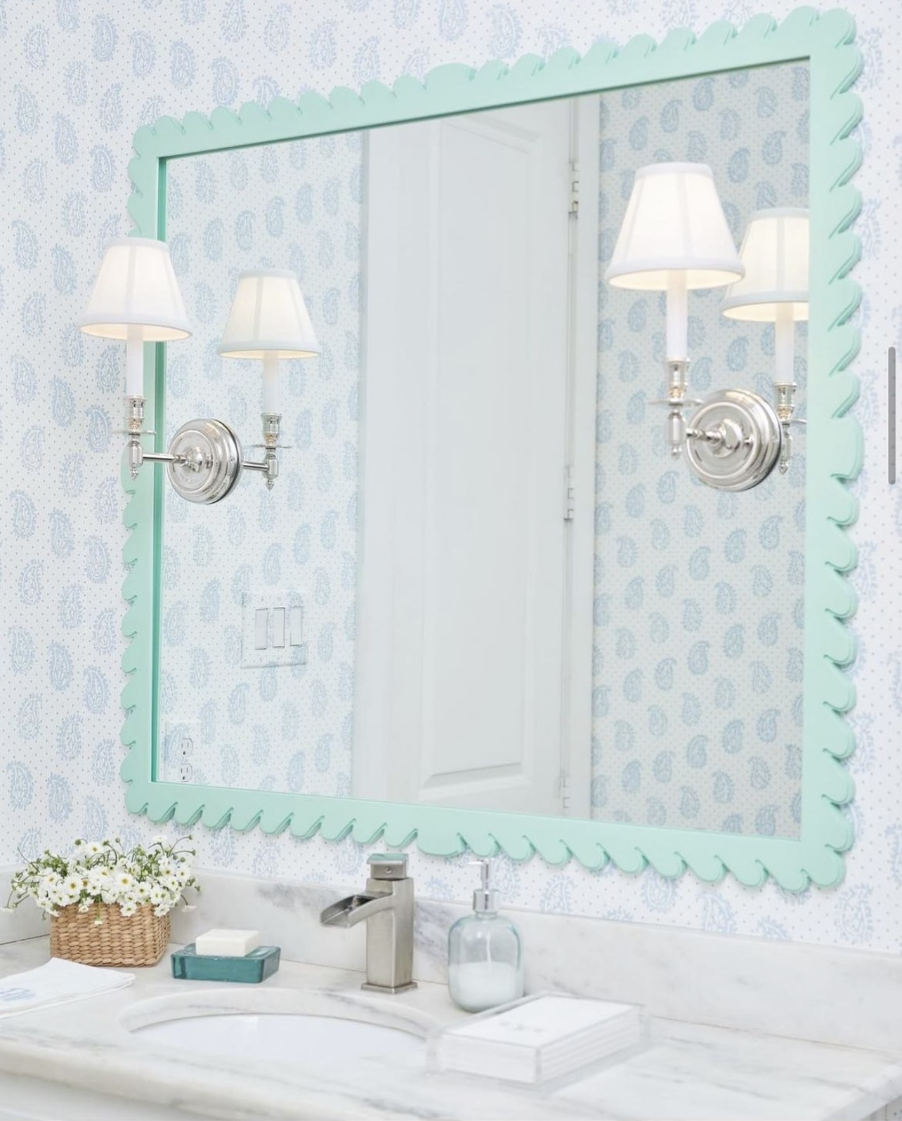 Our Favorite Scalloped Mirrors - Over 23 Options You Will Love!