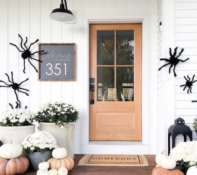 How To Hang Giant Halloween Spiders on Your House!