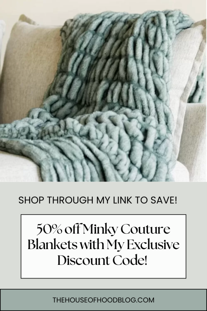 Get 50% off Minky Couture blankets with my exclusive discount code! Read our Minky Couture blanket review for all the details!