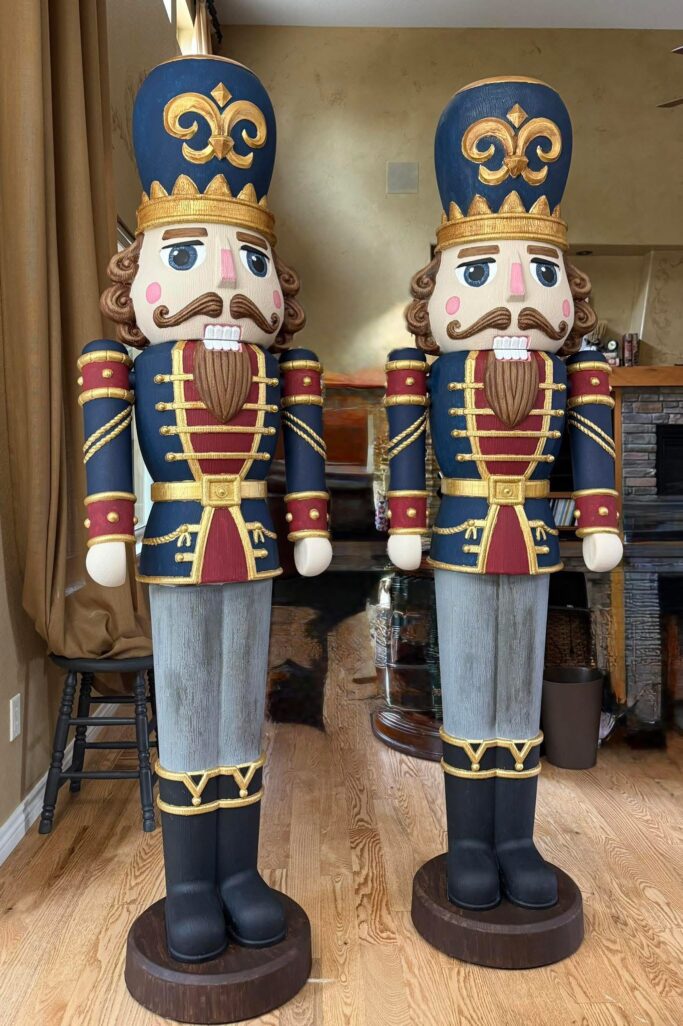 How to DIY and Paint the Viral 6 Foot Walmart Nutcracker: Creative Holiday Decorating Ideas
