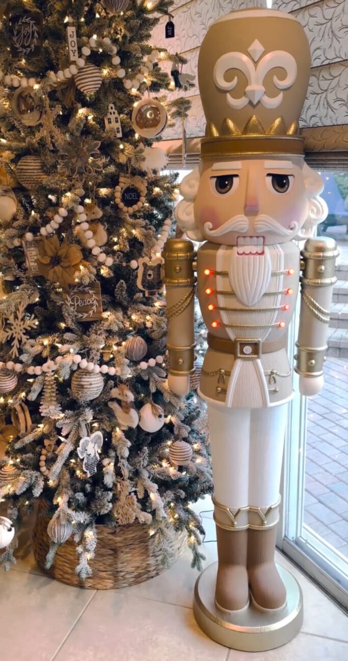 How to DIY and Paint the Viral 6 Foot Walmart Nutcracker: Creative Holiday Decorating Ideas