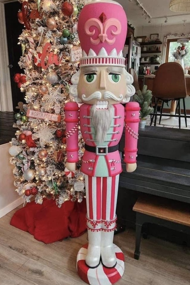 How to DIY and Paint the Viral 6 Foot Walmart Nutcracker: Creative Holiday Decorating Ideas